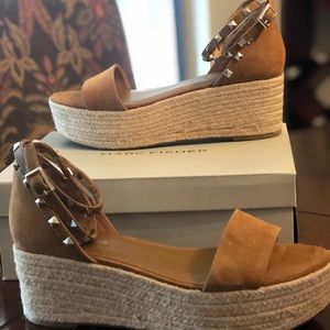 Marc Fisher Studded Suede Wedge